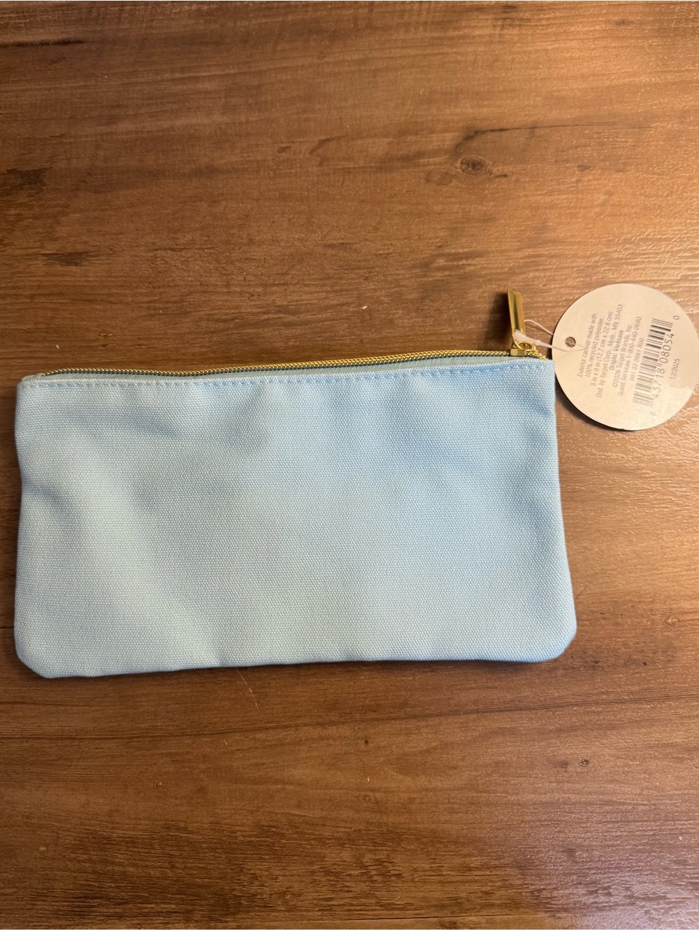 NWT Zipper Pouch / Bag in Baby Blue - Picture 2 of 5